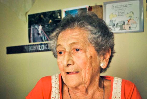 Berta Rosenvorzel alfabetizadora de la campaña en Cuba 1961